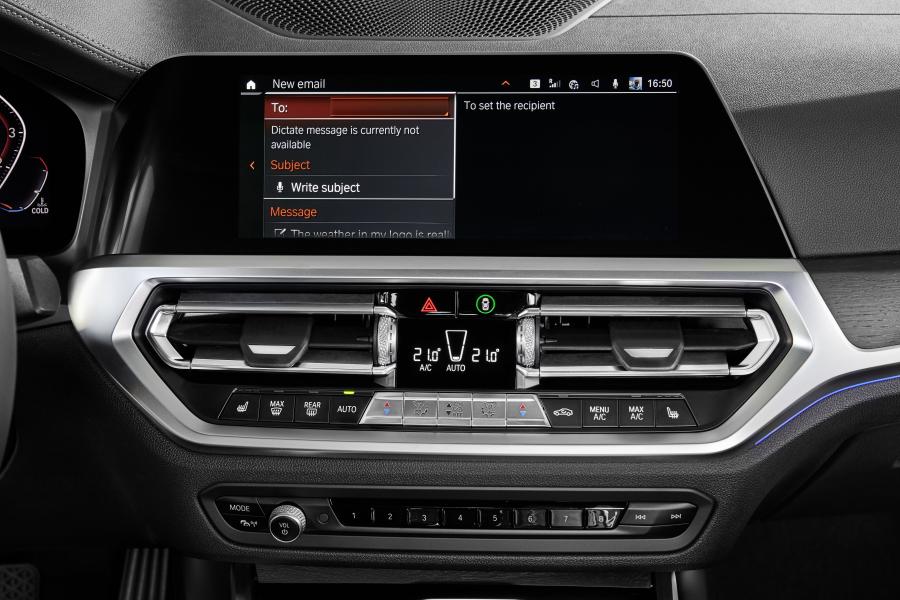 Детали интерьера BMW 320d Sport Line (G20) 2019 года  (WW) (фото 294 из 311)